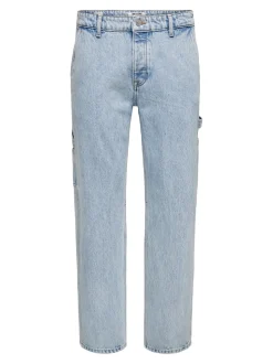 ONSEDGE Vita media Straight Fit Jeans