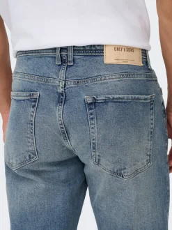 ONSEDGE Vita media Straight Fit Jeans