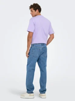 ONSEDGE Vita media Straight Fit Jeans