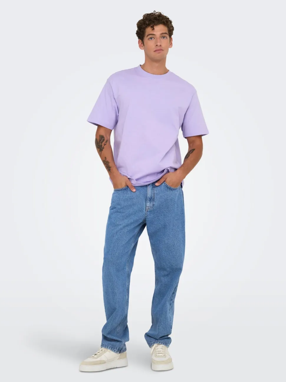 ONSEDGE Vita media Straight Fit Jeans