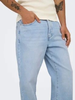 ONSEDGE Vita media Straight Fit Jeans