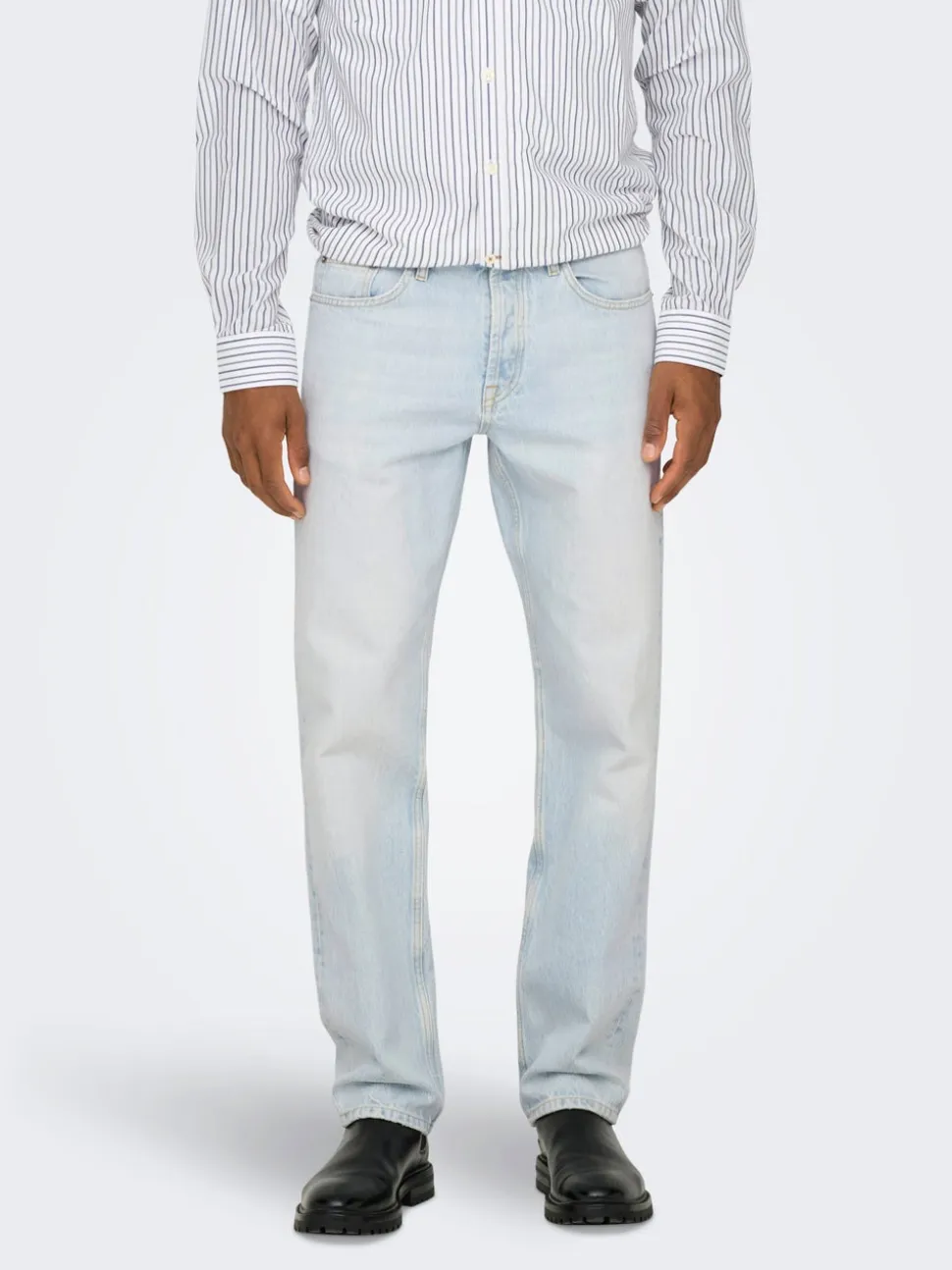 ONSEDGE Vita media Straight Fit Jeans