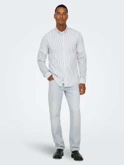 ONSEDGE Vita media Straight Fit Jeans