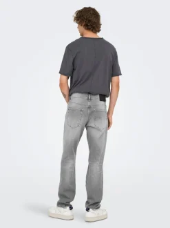 ONSEDGE Vita media Straight Fit Jeans