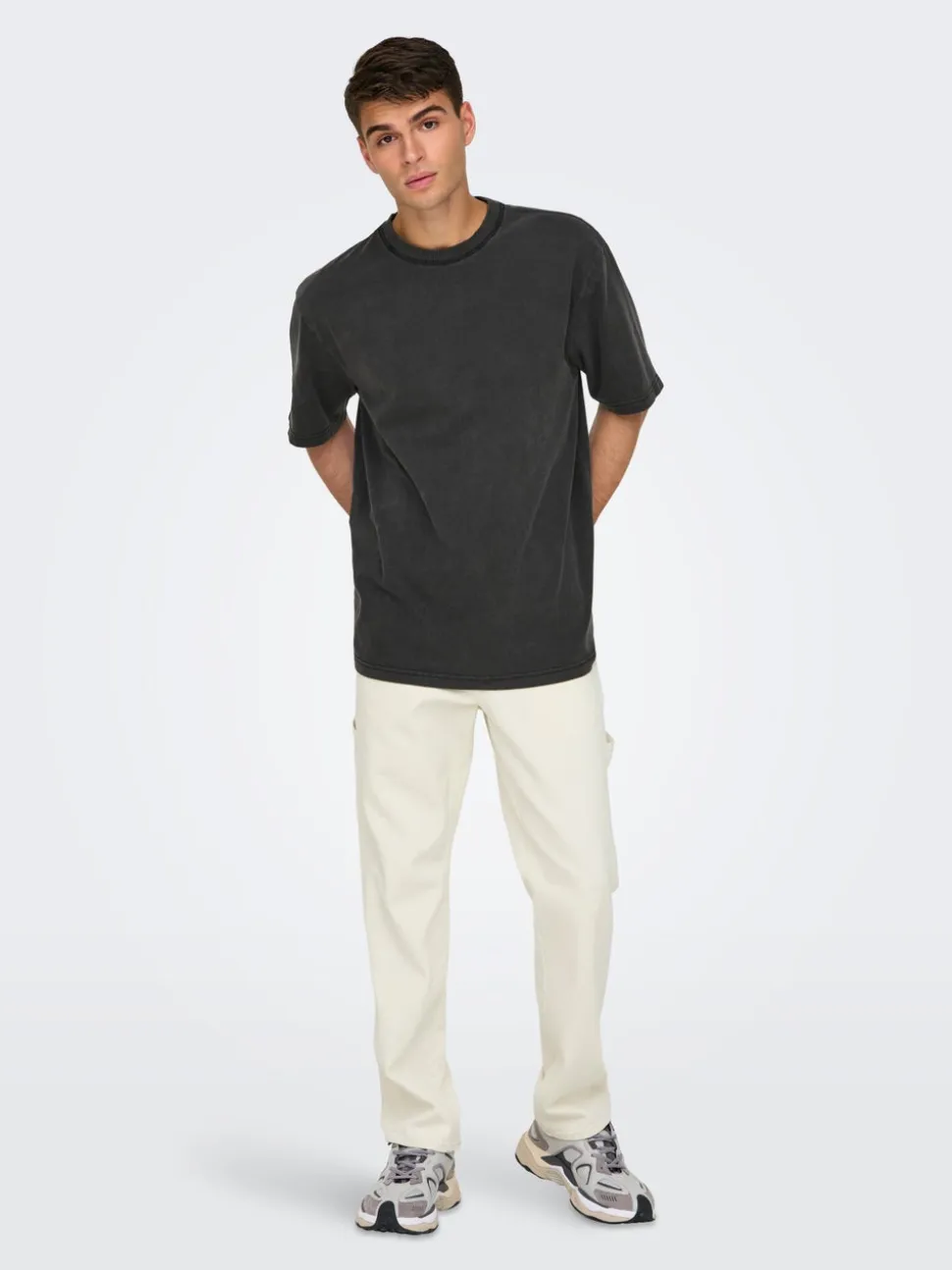 ONSEDGE Vita media Straight Fit Jeans