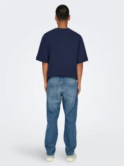ONSEDGE Vita media Straight Fit Jeans