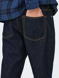 ONSEDGE Vita media Straight Fit Jeans