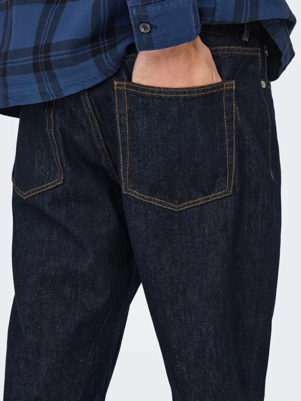 ONSEDGE Vita media Straight Fit Jeans
