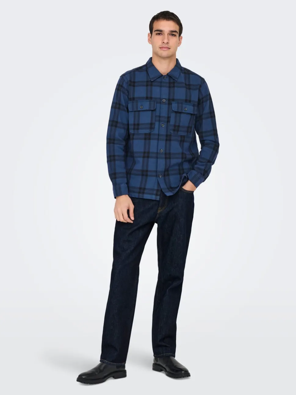 ONSEDGE Vita media Straight Fit Jeans