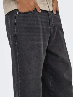 ONSFADE Vita media Loose Fit Jeans