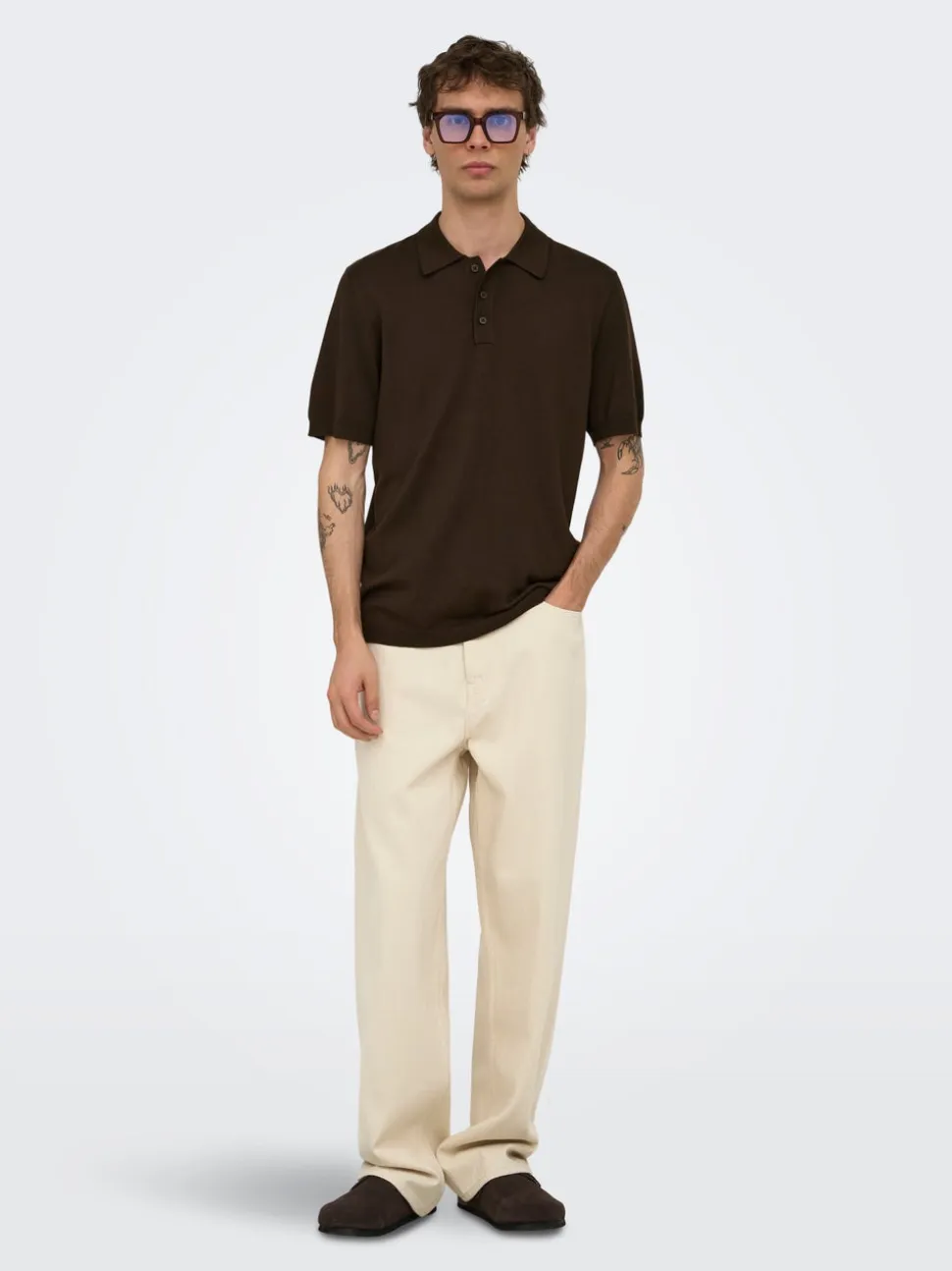 -ONSFADE Vita media Loose Fit Jeans