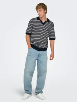 ONSFADE Vita media Loose Fit Strecth Jeans