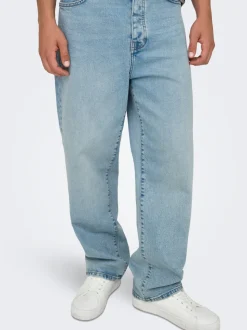 ONSFADE Vita media Loose Fit Strecth Jeans