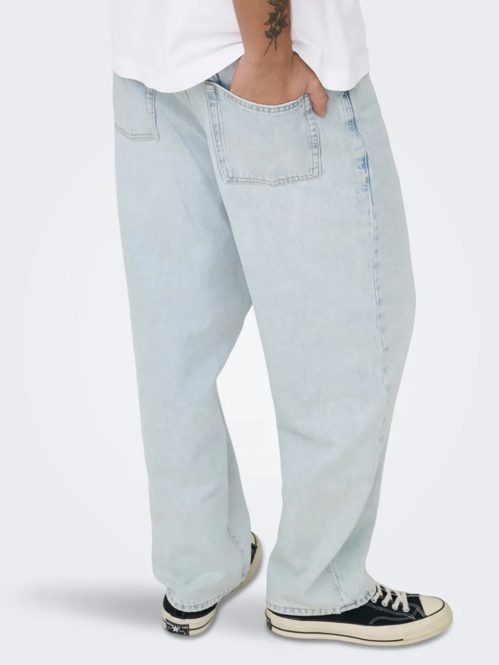 ONSFADE Vita media Loose Fit Jeans