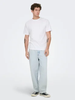 ONSFADE Vita media Loose Fit Jeans