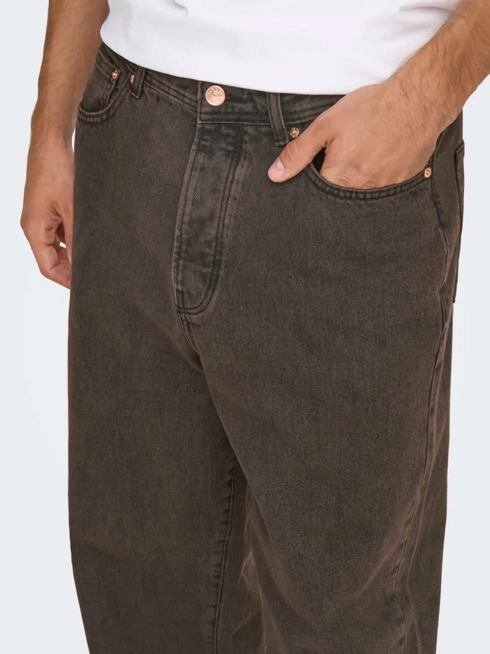 ONSFADE Vita media Loose Fit Jeans