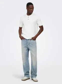 ONSFADE Vita media Loose Fit Jeans