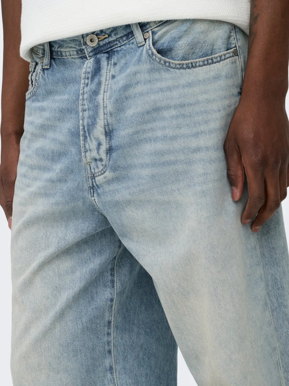 ONSFADE Vita media Loose Fit Jeans