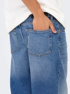 ONSFADE Vita media Loose Fit Jeans