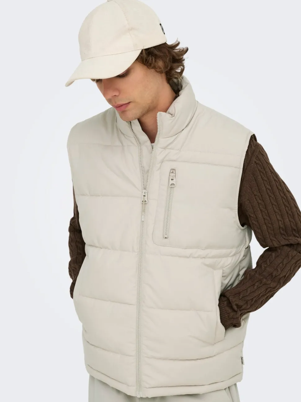 ONSJAKE Gilet trapuntato