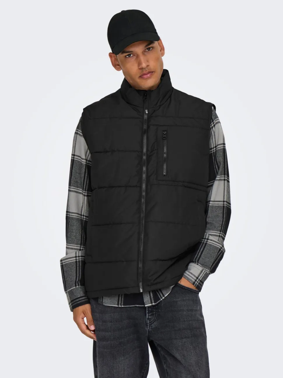 ONSJAKE Gilet trapuntato