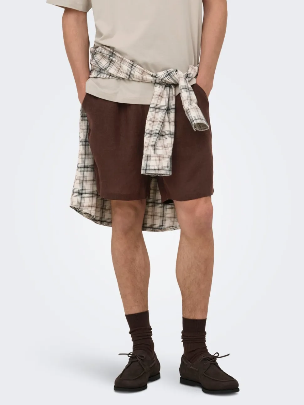 ONSLAURENCE Regular Fit Lino Shorts