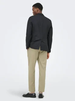 ONSLEO Tapered Fit - Cropped Lino Pantaloni chino