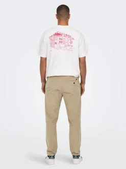 ONSLINUS Pantaloni in velluto a coste taglio tapered fit