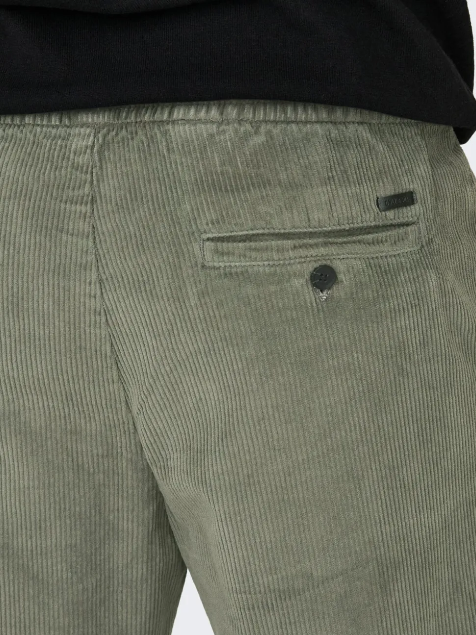 ONSLINUS Pantaloni in velluto a coste taglio tapered fit