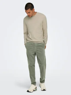 ONSLINUS Pantaloni in velluto a coste taglio tapered fit
