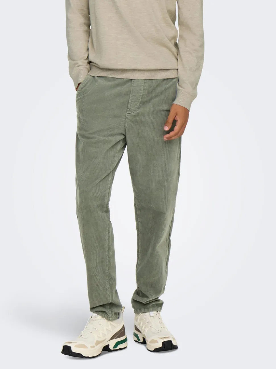 ONSLINUS Pantaloni in velluto a coste taglio tapered fit