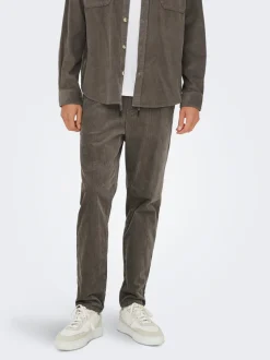 ONSLINUS Pantaloni in velluto a coste taglio tapered fit