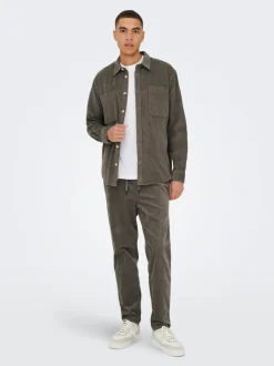 ONSLINUS Pantaloni in velluto a coste taglio tapered fit