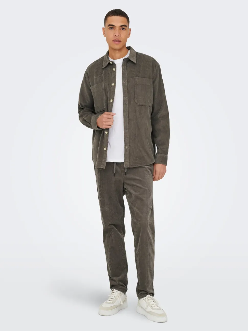ONSLINUS Pantaloni in velluto a coste taglio tapered fit