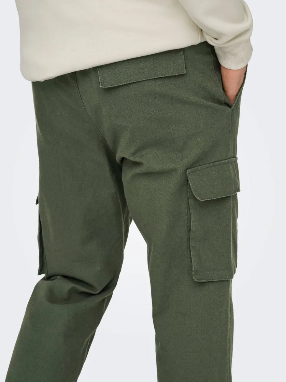 ONSLINUS Tapered Fit Lino Pantaloni cargo