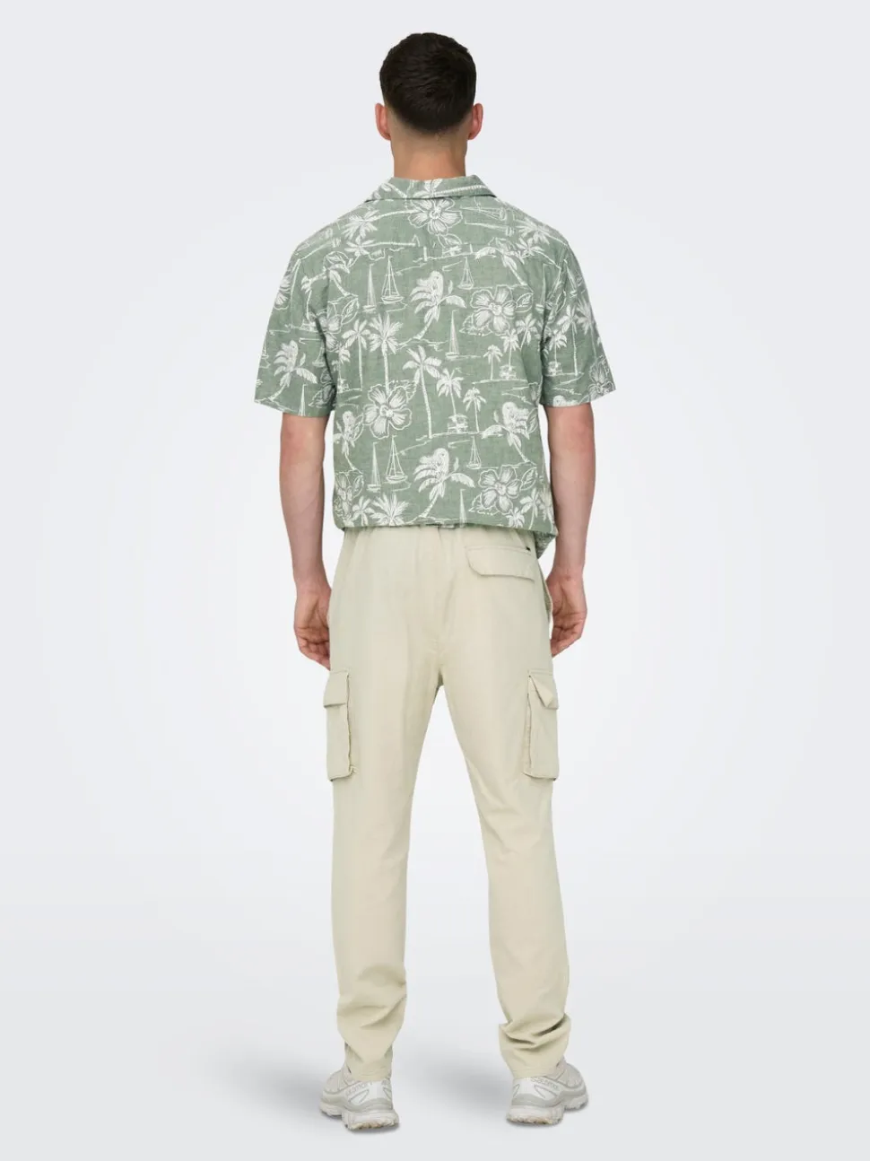 ONSLINUS Tapered Fit Lino Pantaloni cargo
