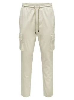 ONSLINUS Tapered Fit Lino Pantaloni cargo