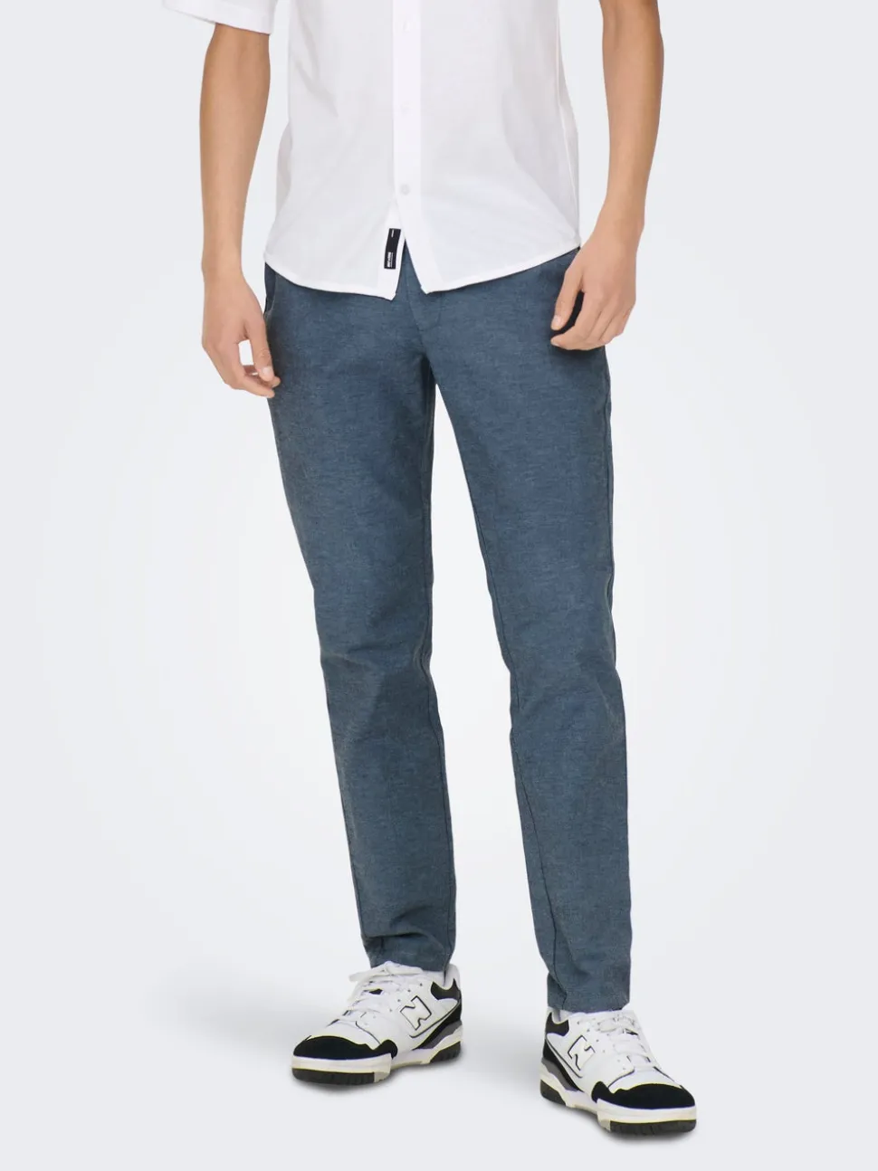ONSMARK Tapered Fit Lino Pantaloni chino