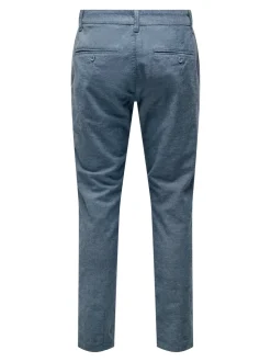 ONSMARK Tapered Fit Lino Pantaloni chino