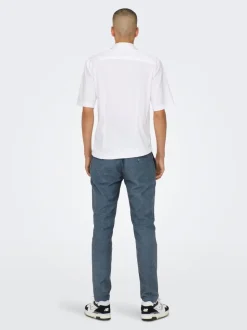 ONSMARK Tapered Fit Lino Pantaloni chino