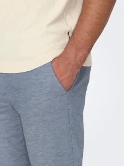 ONSMARK Tapered Fit Lino Pantaloni chino