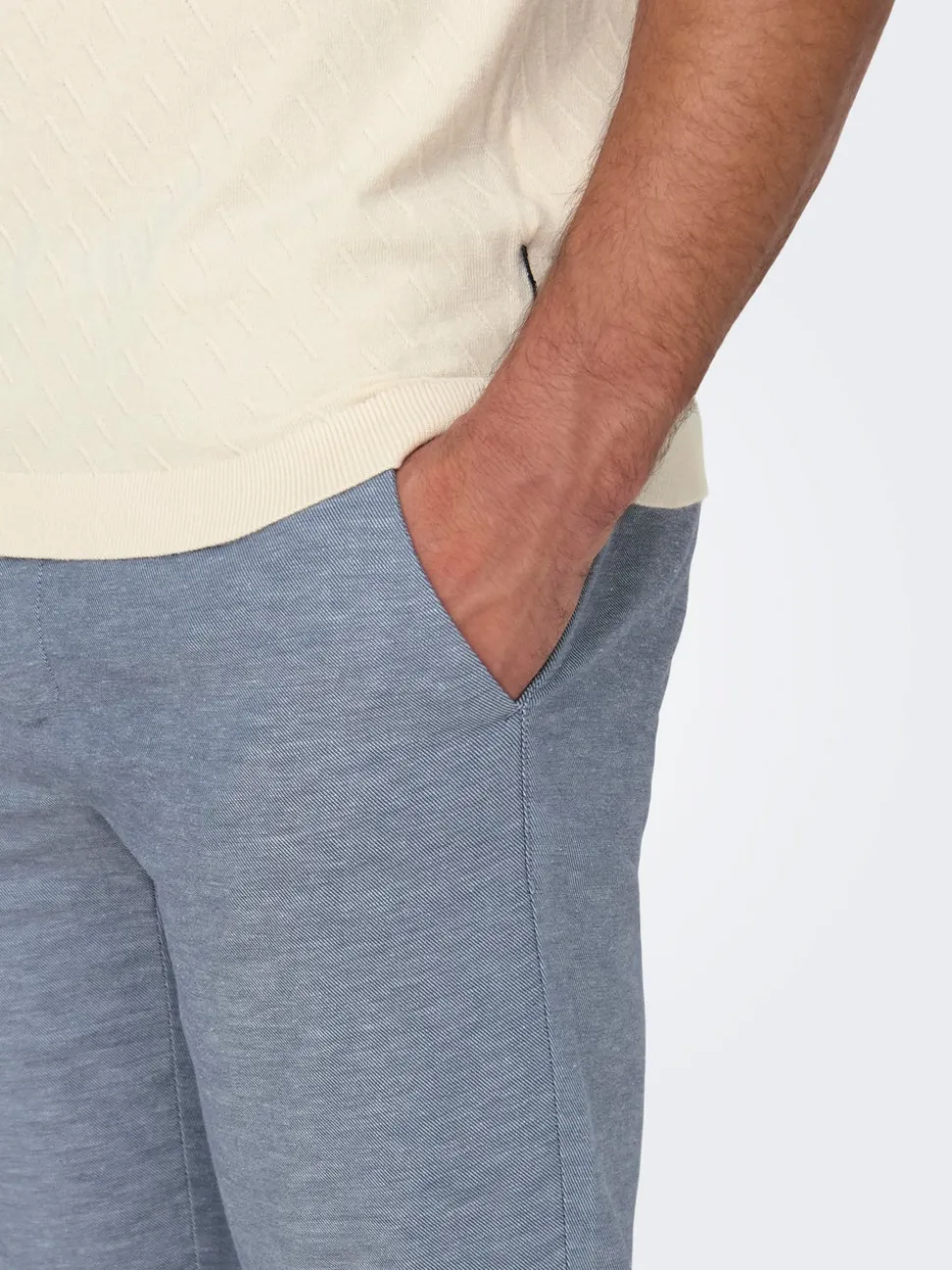 ONSMARK Tapered Fit Lino Pantaloni chino