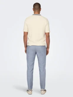 ONSMARK Tapered Fit Lino Pantaloni chino