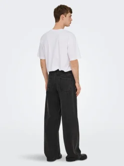 ONSREMI Vita media Barrel fit Jeans