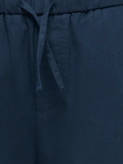 OSJLINUS Tapered Fit Lino Pantaloni