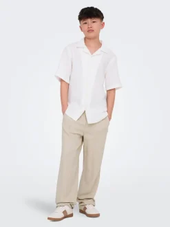 OSJSINUS Loose Fit Lino Pantaloni