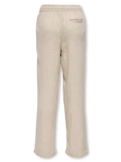 OSJSINUS Loose Fit Lino Pantaloni