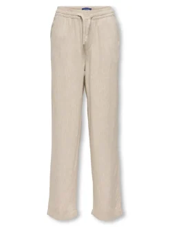 OSJSINUS Loose Fit Lino Pantaloni